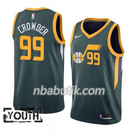 NBA Børn Trøje Utah Jazz Jae Crowder 99 2018-19 Nike Grøn Swingman NBA Børn Trøje Utah Jazz Jae Crowder 99 2018-19 Nike Grøn Swingman